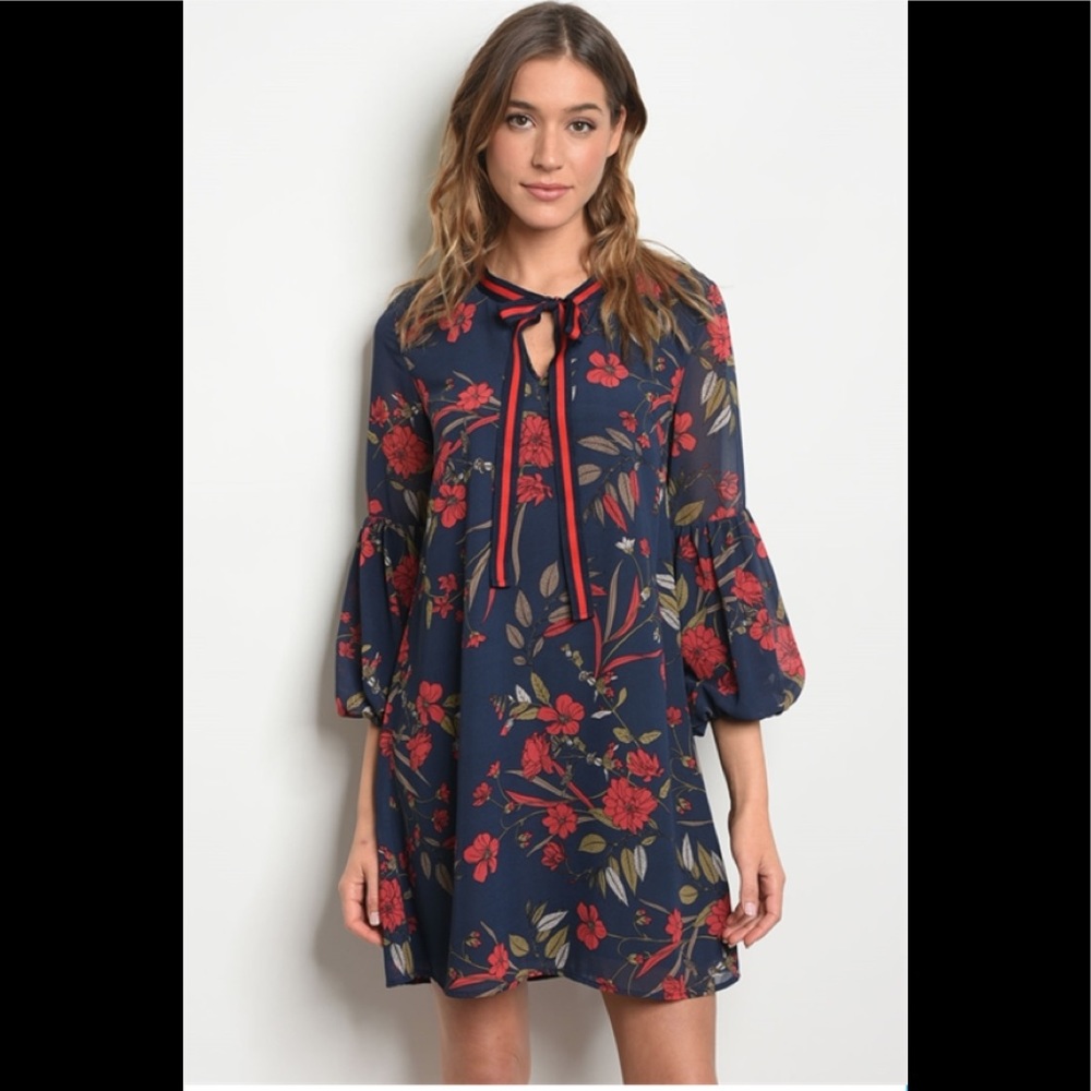 BNWT Long Sleeved Floral Dress